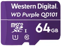 WD FIOLETOWA 64 GB MicroSDXC QD101 WDD064G1P0C CL10 U1 (1 of 1)