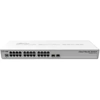 MikroTik Cloud Router Switch CRS326-24G-2S+RM 800MHz CPU 512MB 24xGLAN 2xSFP+bur ROS L5 PSU1U Rackmount (1 of 6)