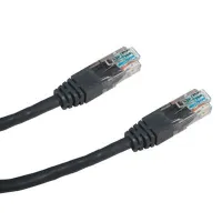 DATACOM Patch cable UTP CAT5E 10m black (1 of 1)