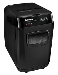 FELLOWES smulkintuvas AutoMax 200 M skersinis mikropjūvis 2x14 mm krepšelio tūris 32 l NBU sertifikato slaptumo lygis. P-5 (slaptas) (1 of 3)