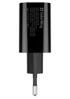 COLORWAY 1x USB та 1x USB-C мережевий зарядний пристрій 20W 100V-240V Black thumbnail (3 of 5)