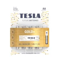 TESLA GOLD+ AA šarminė baterija (LR06 pieštukų lizdinė plokštelė) 4 vnt (1 of 1)