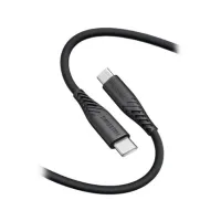 Swissten Кабел за данни МЕК СИЛИКОНОВ USB-C USB-C 1.5 M PD 60 W черен (1 of 1)