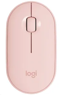 Logitech Pebble 2 M350s trådlös mus TONAL ROSE BT DONGLELESS (1 of 1)