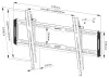 Neomounts WL35-550BL16 Display wall mount 40-75" foldable VESA 600X400 load capacity 70kg black thumbnail (8 of 8)