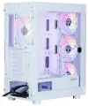 Zalman case i4 TG Middle Tower 4x 140 mm RBG LED ventilator 2x USB 3.0 1x USB 2.0 mesh paneel gehard glas wit thumbnail (6 of 6)