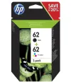 Encre HP 62 (noir 4 ml, couleur 45 ml) pour HP ENVY 5540 HP ENVY 5640 HP ENVY 7640 HP OfficeJet 5740