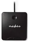 Lector de tarjetas con chip NEDIS CRDRU2SM1BK Smart Card ID-1 chips biométricos estándar eCitizen USB 2.0 negro