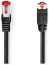 NEDIS network cable CAT6 plug RJ45 - plug RJ45 angled on one side black 2 m thumbnail (2 of 2)