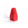 RJ45 connector protection red (cutout)