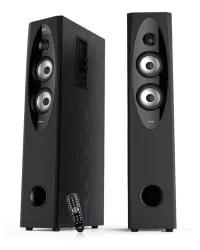 FENDA F&D repro T-60X 2 0 110W černé dřevěné BT4 0 NFC FM rádio USB optický vstup dálkové ovládání Karaoke (1 of 2)