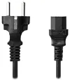 NEDIS power cable 230V connecting 10A connector IEC-320-C13 direct plug Schuko black bulk 2m thumbnail (2 of 2)