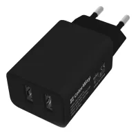 COLORWAY 2x caricabatterie USB da rete 10W 100V-240V Nero (1 of 5)