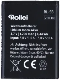 Rollei replacement battery for Compactline 880 and Sportsline 64 cameras (1 of 2)