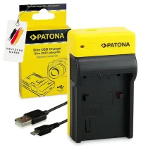 PATONA charger for digital camera Sony NP-FP50 NP-FH50 70 slim USB (1 of 3)