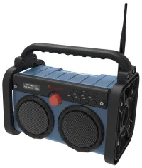 Soundmaster DAB85BL radio DAB+ FM RDS BT Ur Genopladeligt batteri (1 of 3)