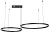 Solas pendant IMMAX NEO FINO NUA SMART 2 chiorcal 60+80cm 93W dubh Zigbee 3.0 TUYA