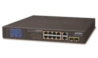 Planet FGSD-1022VHP PoE-Switch 8x100 2x1000-TP SFP LCD VLAN-Erweiterungsmodus 10 MB bis zu 250 m IEEE 802.3at<120 W (1 of 2)