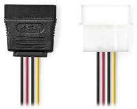 NEDIS intern strömadapterkabel 15-stifts SATA-uttag - Molex-kontakt 15cm fler färger (1 of 2)