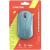 CANYON optical wireless mouse MW-22 RGB 800 1200 1600 dpi 4 keys BT+2.4GHz battery 650mAh dark cyan thumbnail (5 of 5)