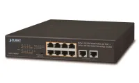 Коммутатор Planet GSD-1008HP PoE 8x PoE 802.3at 120 Вт + 2x 1000Base-T VLAN в режиме расширения 10 Мбит/с до 250 м (1 of 2)