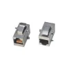 XtendLan Keystone Coupler RJ45 Cat 6 STP sidabro kabelių montavimas be kabelio smūgio