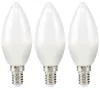 NEDIS Lampadina LED E14 candela 49 W 220 V 470 lm 2700 K bianco caldo opaco 3 pezzi