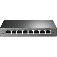 TP-Link TL-SG108PE Easy Smart Switch 8x 10 100 1000Mbps VLAN QoS IGMP Snooping Stahlgehäuse (1 of 3)