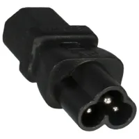 Adapter PremiumCord IEC C13 ženski na IEC C6 moški "trefoil" napetost 230V 2,5A (1 of 2)