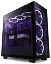 NZXT ohišje H7 Elite Edition ATX 4x 140mm (3x RGB) ventilator USB-C 2x USB steklo. stranske stene plošča črna