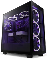 Obudowa NZXT H7 Elite Edition ATX 4x 140mm (3x RGB) wentylator USB-C 2x USB szkło. boczne ściany panel czarny (1 of 5)