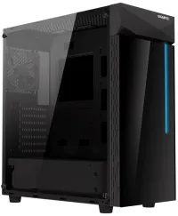 GIGABYTE C200 GLASS ATX gennemsigtigt sidepanel 2x USB 3.0 sort (1 of 7)