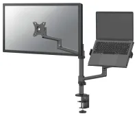 Neomounts DS20-425BL2 Desktopdisplay en laptophouder 17-27"; 116-173" klem+pas. VESA 100X100 8+5kg zwart (1 of 6)