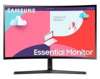 Samsung S366C 24" κυρτή 1920x1080 VA 4ms 250 cd m2 θύρα ακουστικών HDMI D-Sub VESA μαύρο (1 of 5)