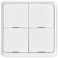 NEDIS Smart Wall Switch Zigbee 3.0 Wall Mount Four Buttons White (1 of 6)