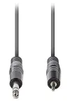 Kabel audio stereo NEDIS wtyk 635 mm - wtyk 3,5 mm szary 1,5 m thumbnail (2 of 2)