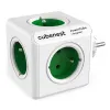 Cubenest Powercube Original 5x utičnica bijela zelena sigurnosno uzemljenje za djecu max 16A 250V~3680W 50-60Hz