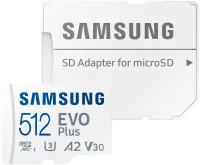 Cartão micro SDXC Samsung 512 GB EVO Plus + adaptador SD (1 of 2)