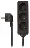 NEDIS power extension socket angled 3x socket black 5m thumbnail (1 of 1)