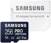 Samsung micro SDXC 256GB PRO Ultimate + adaptador SD (1 of 2)
