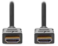 NEDIS Premium High Speed ​​​​HDMI 2.0 кабел с Ethernet 4K@60Hz позлатени HDMI-HDMI конектори черен насипен 1m (1 of 2)