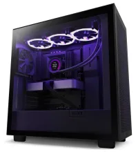 Θήκη NZXT H7 Flow edition ATX 2x ανεμιστήρας 120 mm USB-C 2x USB πλαϊνό πλέγμα από γυαλί μαύρο (1 of 6)