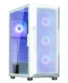 Zalman skriňa I3 Neo ARGB white ATX 4x120 ARGB fan 2xUSB 3.0 1xUSB 2.0 presklená bočnica mesh panel biela thumbnail (1 of 7)