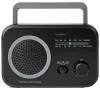 NEDIS portable radio AM FM battery powered mains powered analog 1.8 W headphone output black-gray thumbnail (2 of 5)