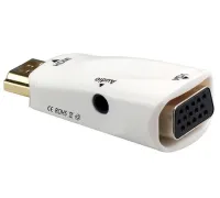 Konwerter PremiumCord HDMI na VGA + audio biały (1 of 1)