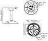 Стойка за камера HIKVISION DS-1271ZJ-PT10 съвместима с PTZ камери HWP-P332ZI-DE3 thumbnail (2 of 2)