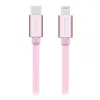 Swissten Câble de données Textile USB-C Lightning 1,2 M Or Rose