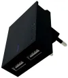 Swissten Adattatore di rete Smart Ic 2X USB 3A Alimentazione + Cavo dati USB Lightning 1,2 M Nero