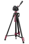 HAMA Stativ STAR BR fir Kameraen a Camcorder 160 - 3D Belaaschtung 4 kg Aluminium schwaarz-rout thumbnail (1 of 3)