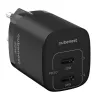 CubeNest S2D1 GaN Adapter 35W μαύρο (2x USB-C έως 35W) PD υπέρταση και προστασία υπότασης με τεχνολογία GaN για iPhone thumbnail (2 of 3)